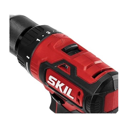  SKIL PWR CORE 20 Brushless 20V 1/2 Inch Drill Driver Includes 2.0Ah Lithium Battery and Standard Charger - DL529303