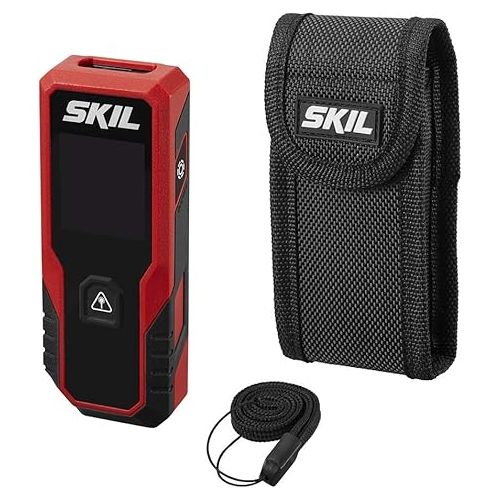  Skil 65ft. Compact Laser Distance Measurer with Wheel Measuring Mode, Backlit LCD Display, Carry Bag and battery Included - ME9821-00