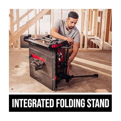  SKIL 15 Amp 10 Inch Portable Jobsite Table Saw with Folding Stand- TS6307-00