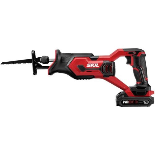  SKIL 2-Tool Combo Kit: 20V Drill Driver and Reciprocating Saw, Includes Two 2.0Ah Lithium Batteries, PWRAssist USB Charging Adapter and One Charger - CB739401