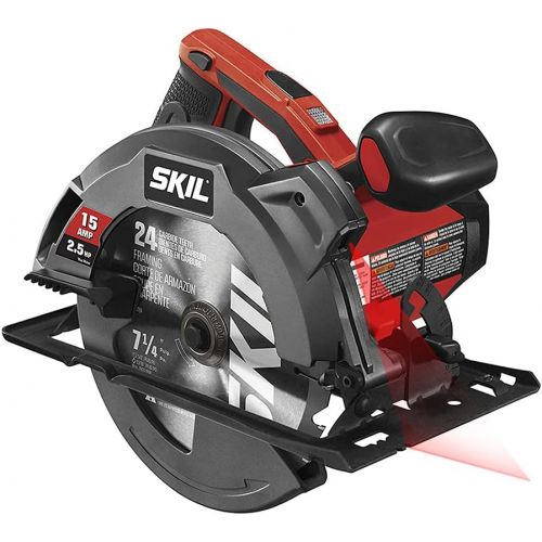  SKIL 15 Amp 7-1/4 Inch Circular Saw with Single Beam Laser Guide - 5280-01