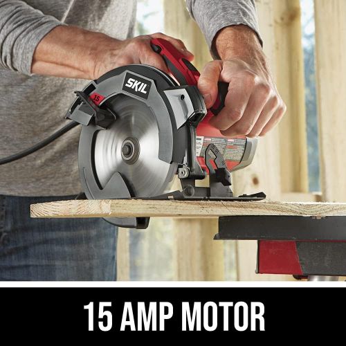  SKIL 15 Amp 7-1/4 Inch Circular Saw with Single Beam Laser Guide - 5280-01