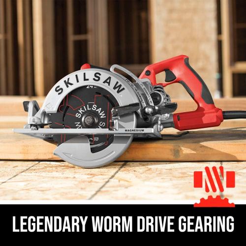  SKILSAW SPT77WML-01 15-Amp 7-1/4-Inch Lightweight Worm Drive Circular Saw , Silver