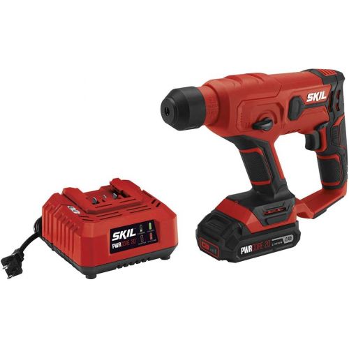  [아마존베스트]SKIL 20V SDS-Plus Rotary Hammer, Includes 2.0Ah PWRCore 20 Lithium Battery and Charger - RH170202