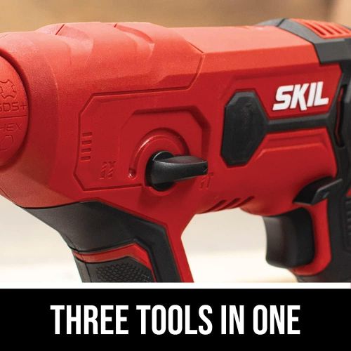  [아마존베스트]SKIL 20V SDS-Plus Rotary Hammer, Includes 2.0Ah PWRCore 20 Lithium Battery and Charger - RH170202