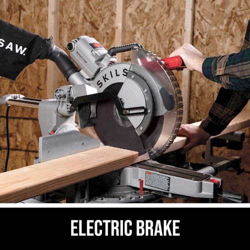  [아마존베스트]SKILSAW SPT88-01 12 In. Worm Drive Dual Bevel Sliding Miter Saw