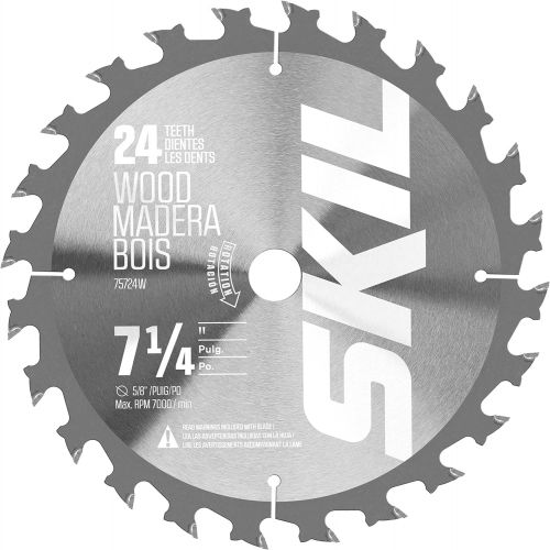  Skil 75724W 7-1/4-Inch 24-Tooth Carbide Tipped Circular Saw Blade for Skil Circular Saw 5280-01/5180-01/5080-01