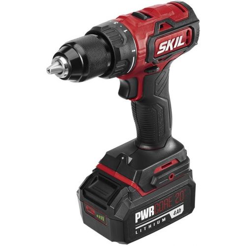  SKIL 2-Tool Combo Kit: PWR CORE 20 Brushless 20V Cordless Drill Driver and Cordless Circular Saw Includes 4.0Ah Lithium Battery and PWRJump Charger - CB743901