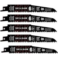 SKILSAW SPT2004-05 6 5-8 TPI Reciprocating Saw Blade For Wood with Nails - 5 Pack