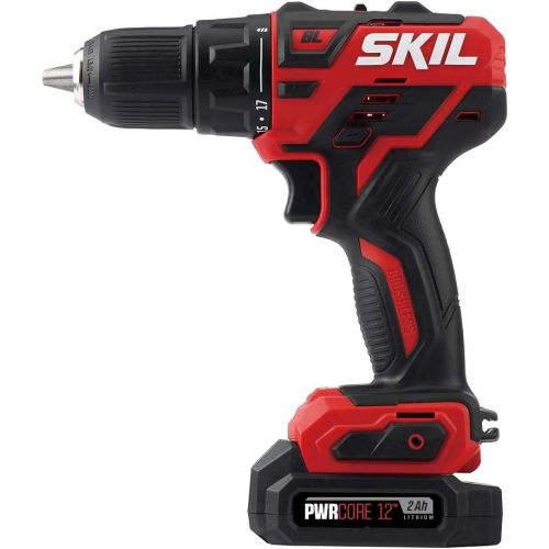  SKIL 3-Tool Combo Kit: Pwrcore 12 Brushless 12V 1/2 Cordless Drill Driver, Oscillating Multitool & Bluetooth Speaker, Includes Two 2.0Ah Lithium Batteries & Standard Charger - CB73