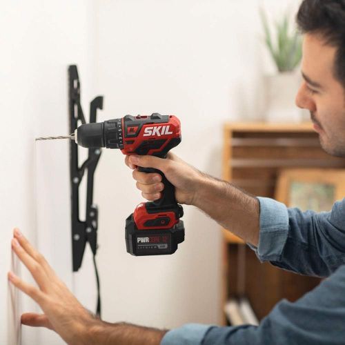  SKIL 3-Tool Combo Kit: Pwrcore 12 Brushless 12V 1/2 Cordless Drill Driver, Oscillating Multitool & Bluetooth Speaker, Includes Two 2.0Ah Lithium Batteries & Standard Charger - CB73