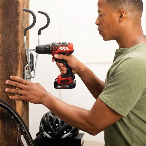  SKIL 2-Tool Combo Kit: PWRCore 12 Brushless 12V 1/2 Inch Cordless Drill Driver and 1/4 Inch Hex Right Angle Impact Driver, with 2.0Ah Lithium Battery and PWRJump Charger - CB743001