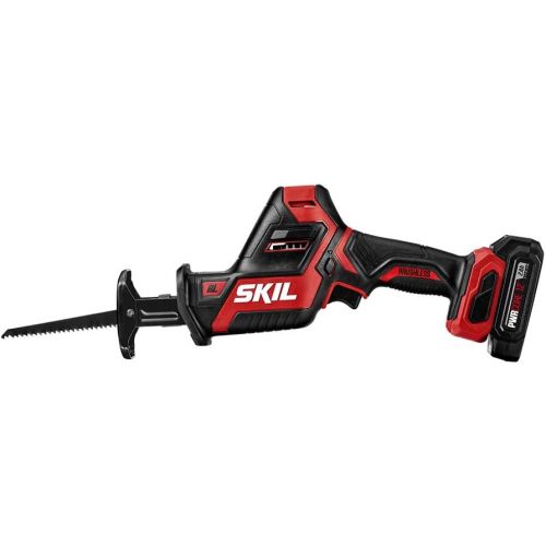  SKIL 2-Tool Combo Kit: PWRCore 12 Brushless 12V 1/2 Inch Cordless Drill Driver and Compact Brushless Reciprocating Saw, Includes 2.0Ah Lithium Battery and PWRJump Charger - CB74260