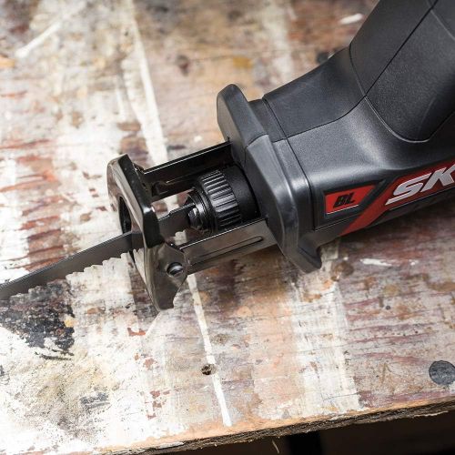  SKIL 2-Tool Combo Kit: PWRCore 12 Brushless 12V 1/2 Inch Cordless Drill Driver and Compact Brushless Reciprocating Saw, Includes 2.0Ah Lithium Battery and PWRJump Charger - CB74260