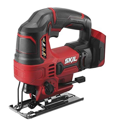  SKIL 20V 7/8 Inch Stroke Length Cordless Jigsaw, Bare Tool - JS820301