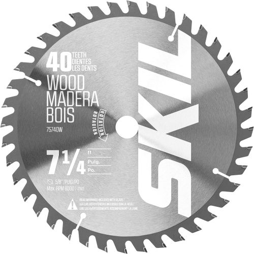  SKIL 75740W 7-1/4-Inch 40-Tooth Carbide Tipped Circular Saw Blade for SKIL Circular Saw 5280-01/5180-01/5080-01