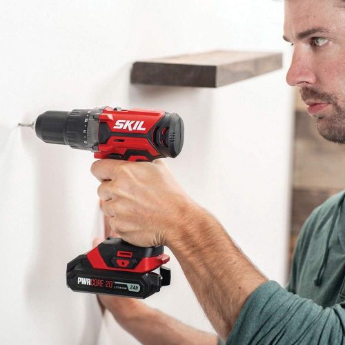  SKIL 20V 2-Tool Combo Kit: 20V Cordless Drill Driver and Circular Saw, Includes 2.0Ah PWR CORE 20 Lithium Battery, PWRAssist 20 USB Charging Adapter and Charger - CB739301