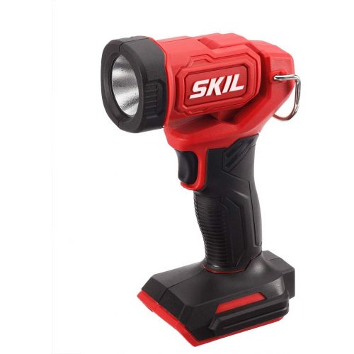  SKIL 4-Tool Kit: 20V Cordless Drill Driver, Impact Driver, Reciprocating Saw and LED Spotlight, Includes Two 2.0Ah Lithium Batteries and One Charger - CB739601, White