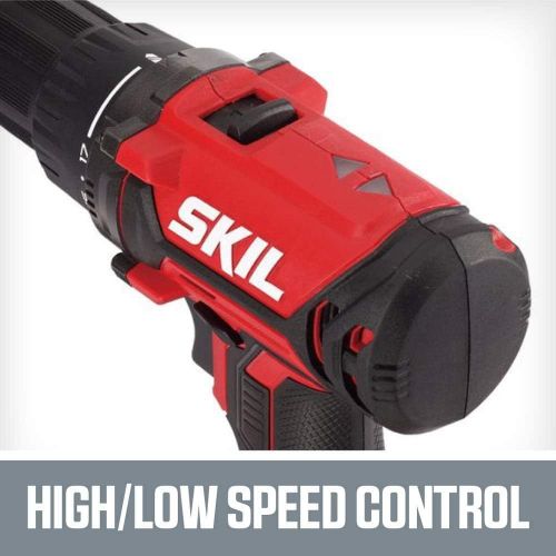  Skil 20V 1/2 Inch Cordless Drill Driver, Includes 2.0Ah PWRCore 20 Lithium Battery and Charger - DL5275-10