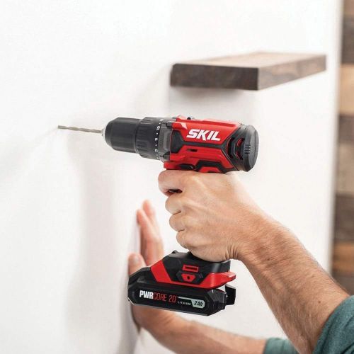  Skil 20V 1/2 Inch Cordless Drill Driver, Includes 2.0Ah PWRCore 20 Lithium Battery and Charger - DL5275-10