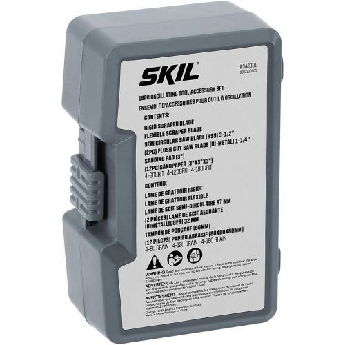  SKIL 18 Piece Oscillating Multi Tool Accessory Set ? OSA8001
