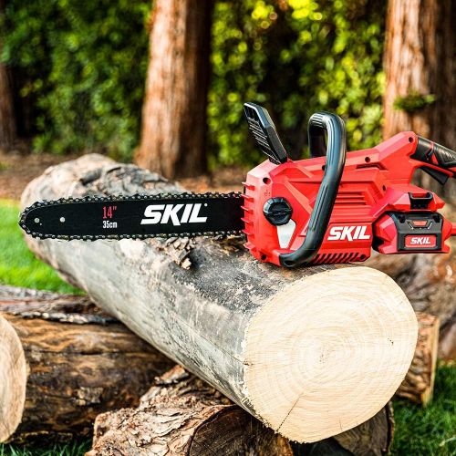  SKIL CS4555-10 PWR CORE 40 14” Brushless 40V Chainsaw Kit Includes 2.5Ah Battery and Auto PWR Jump Charger