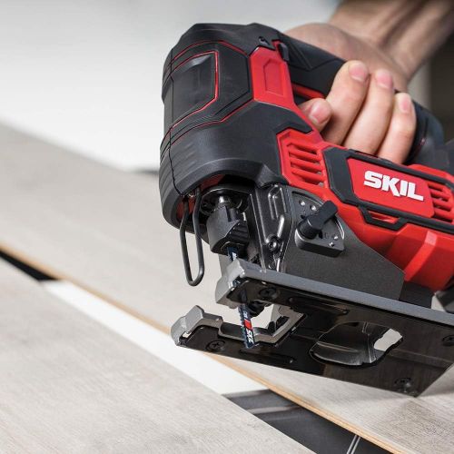  SKIL PWR CORE 20 Brushless 20V 1 Inch Stroke Jigsaw Includes 2.0Ah Lithium Battery with PWR ASSIST USB and PWR JUMP Charger - JS820202