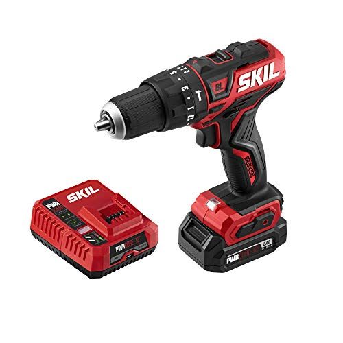  SKIL PWRCore 12 Brushless 12V 1/2 Hammer Drill Kit Included 2.0Ah Lithium Battery and PWRJump Charger - HD5290A-10