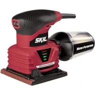 SKIL 7292-02 2.0 Amp 1/4 Sheet Palm Sander with Pressure Control , Red