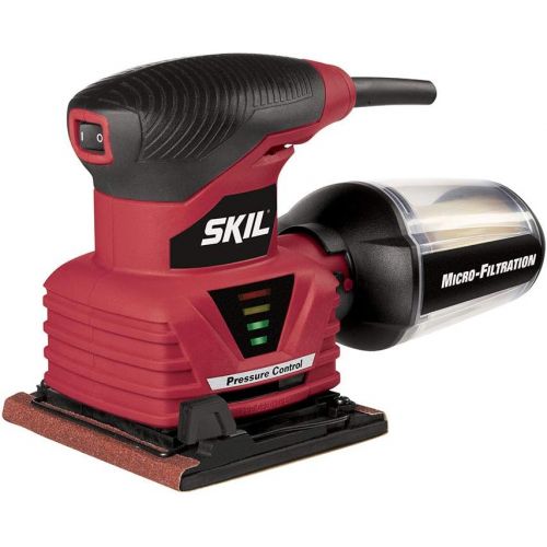  SKIL 7292-02 2.0 Amp 1/4 Sheet Palm Sander with Pressure Control , Red