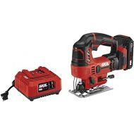 SKIL PWR CORE 20V 7/8 Inch Stroke Length Jigsaw Includes 2.0Ah PWR CORE 20 Lithium Battery and Charger - JS820302