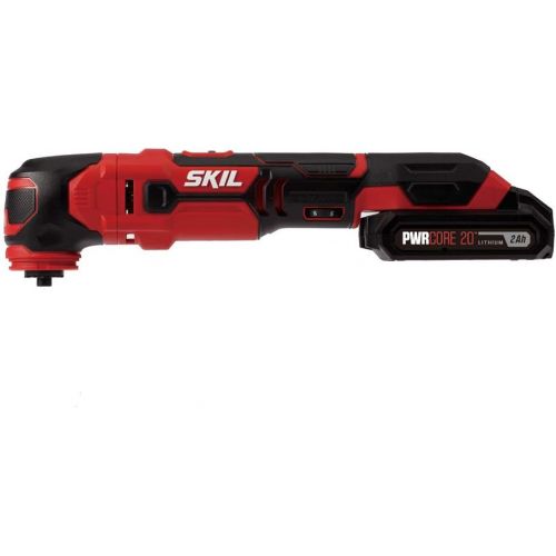  SKIL 20V Oscillating Tool Kit with 32pcs Accessories Includes 2.0Ah PWR CORE 20 Lithium Battery and Charger - OS593002