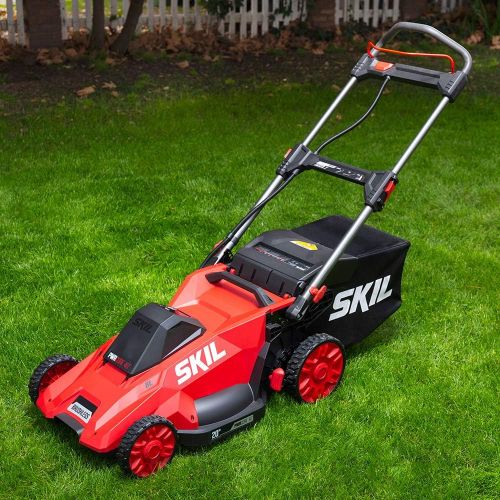  SKIL PM4910-10 PWR CORE 40 20-Inch 40V Brushless Push Mower Kit Includes 5.0Ah Lithium Battery and Auto PWR Jump Charger