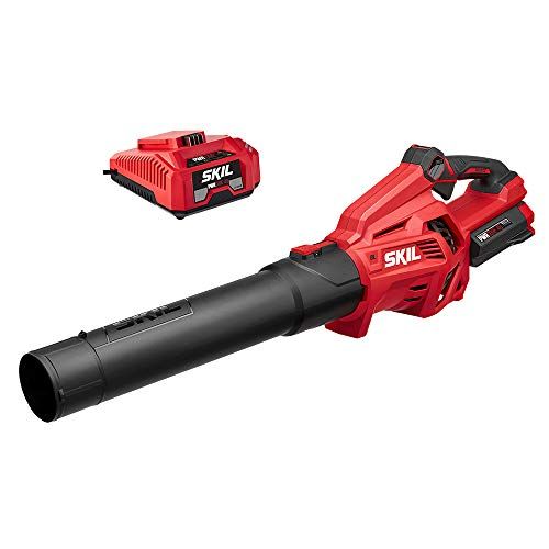  SKIL BL4713-10 PWR CORE 40 Brushless 40V Leaf Blower Kit Includes 2.5Ah Battery and Auto PWR JUMP Charger