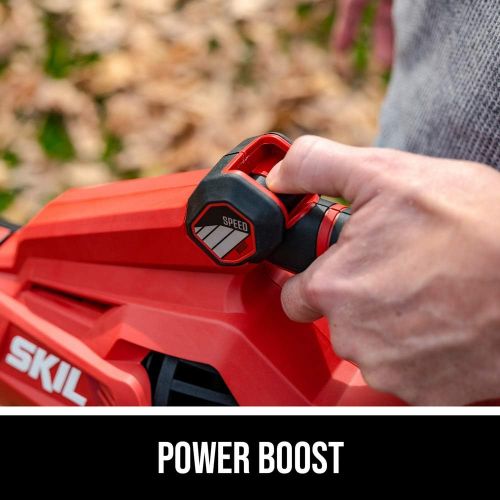  SKIL BL4713-10 PWR CORE 40 Brushless 40V Leaf Blower Kit Includes 2.5Ah Battery and Auto PWR JUMP Charger