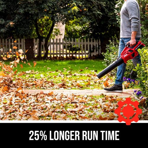  SKIL BL4713-10 PWR CORE 40 Brushless 40V Leaf Blower Kit Includes 2.5Ah Battery and Auto PWR JUMP Charger