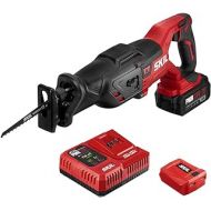 SKIL PWR CORE 20 Brushless 20V Reciprocating Saw Kit with 4.0Ah Battery, PWR JUMP Charger, and PWRAssist USB Adapter - RS5884-1A