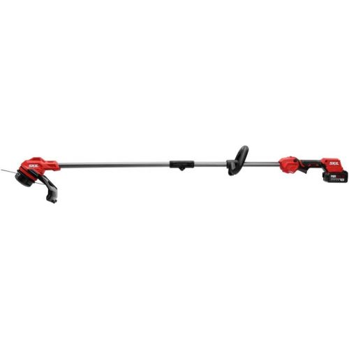  SKIL CB7542B-10 PWR CORE 20 Brushless 13 String Trimmer and 400 CFM Leaf Blower Kit, Includes 4.0Ah Battery and Charger
