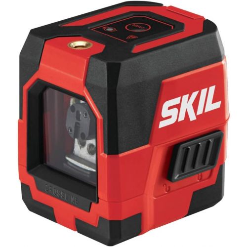  SKIL 50ft. Red Self-Leveling Cross Line Laser Level with Horizontal and Vertical Lines, Rechargeable Lithium Battery with USB Charging Port, Clamp & Carry Bag Included - LL932301