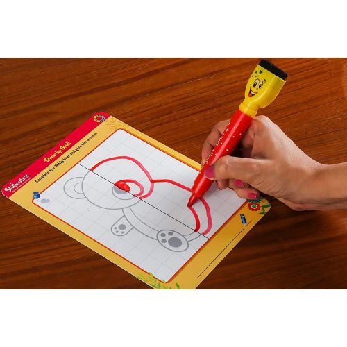  [아마존베스트]Skillmatics Educational Game: Boredom Buster (3-6 Years) | Erasable and Reusable Activity Mats | Travel Friendly Toy with Dry Erase Marker | Learning tools for Kids 3, 4, 5, 6 Year