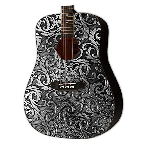  Skinnys Webworks Graphic Acoustic Guitar METAL ORNATE Design