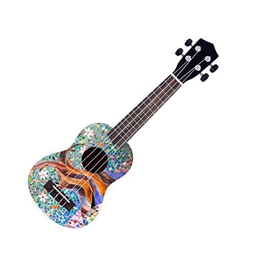  Skinnys Webworks Ukulele - Nice Mosaic Tree w Gig Bag