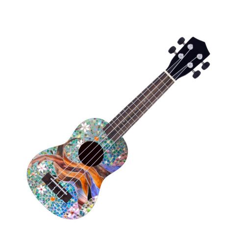  Skinnys Webworks Ukulele - Nice Mosaic Tree w Gig Bag