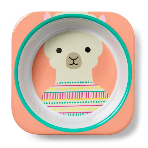 스킵 Skip Hop Baby Plate and Bowl Set, Melamine, Llama