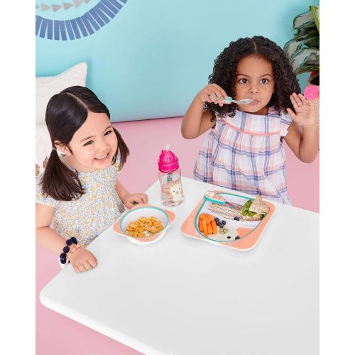 스킵 Skip Hop Baby Plate and Bowl Set, Melamine, Llama