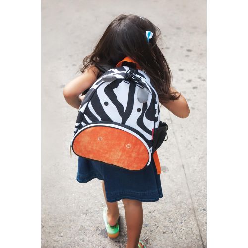 스킵 Skip Hop Toddler Backpack, 12 Zebra School Bag, Multi