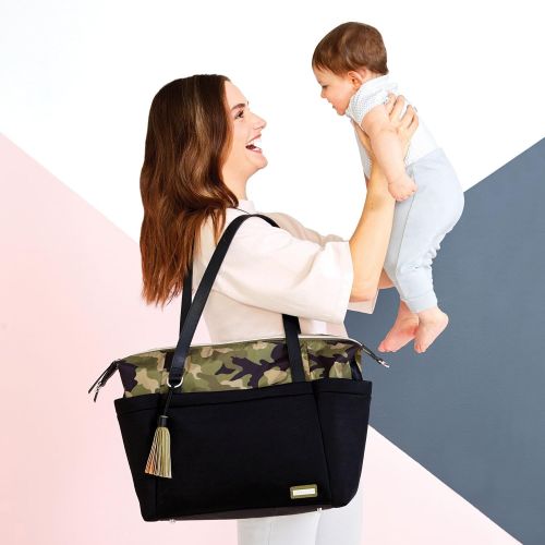 스킵 Skip Hop Nolita Neoprene Diaper Tote, Black/Camo