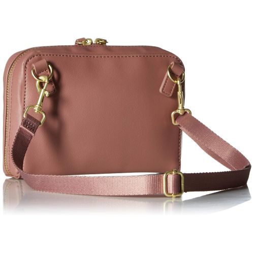 스킵 Skip Hop Adjustable Greenwich Easy-Access Convertible Hip Pack, Vegan Leather, Dusty Rose