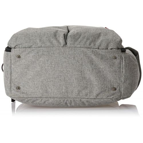 스킵 Skip Hop Weekender Travel Diaper Bag Tote with Matching Changing Pad, Duo Signature, Grey Melange