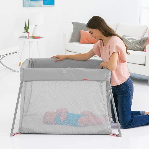 스킵 Skip Hop Portable Playard and Foldable Expanding Travel Crib/Playpen, Play to Night